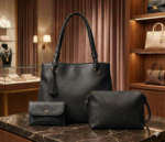 Fortify Style Women's Combo Handbag Set Of 3 (Purse, Shoulder Bag, Clutch) (Tan) (DualTan_Tan_bzr) - Image 7