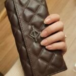 Enosh Women's Hand Wallet Purse Clutch | Phone Pocket| 4 Card Slots| Coin Pockets| Smooth Material