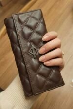 Enosh Women's Hand Wallet Purse Clutch | Phone Pocket| 4 Card Slots| Coin Pockets| Smooth Material