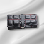 Women's Vegan Leather Tri-fold Fashion Card Coin Holder Long - Image 2